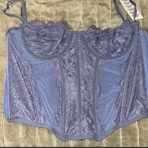 Urban Outfitters Lavender Lace Corset Bustier